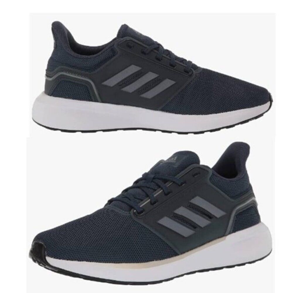Adidas Men's  EQ19 Navy Running Shoes‎ Cloudfoam Sports Athletic Size 11.5